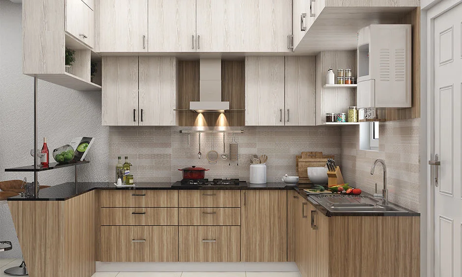 Plywood Kitchen Cabinet Decoration