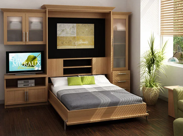 Bedroom With Wall Cabinet