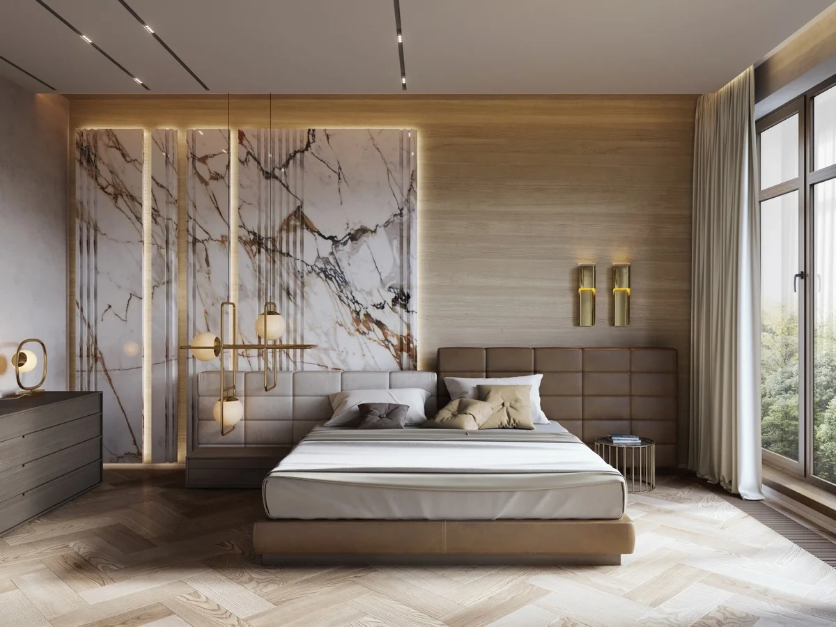 Italian Style Bedroom Interior