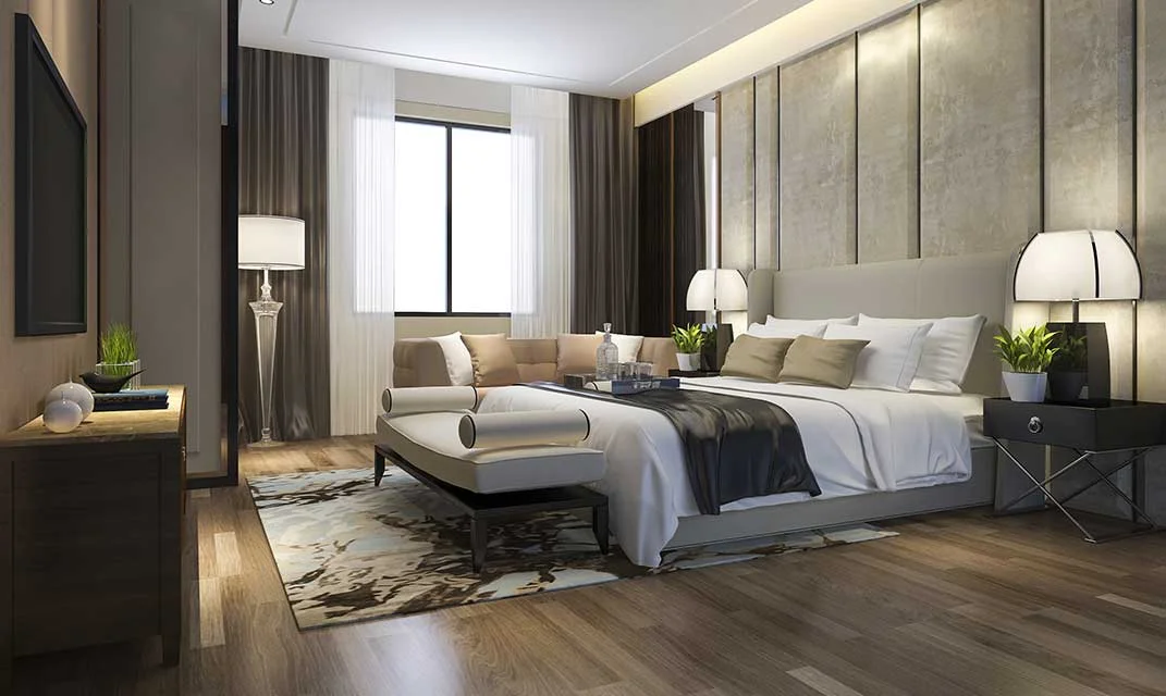 Luxary Bedroom With Cabinet Interior Design
