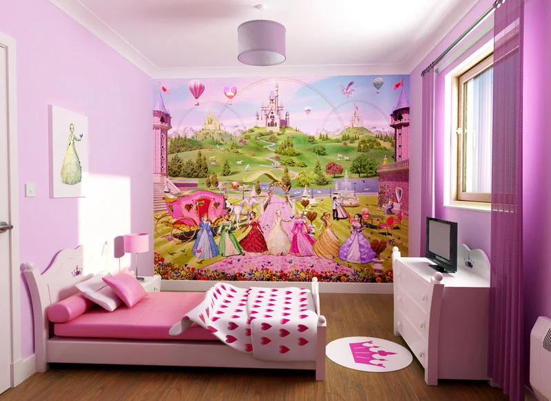 Pink Children Bed