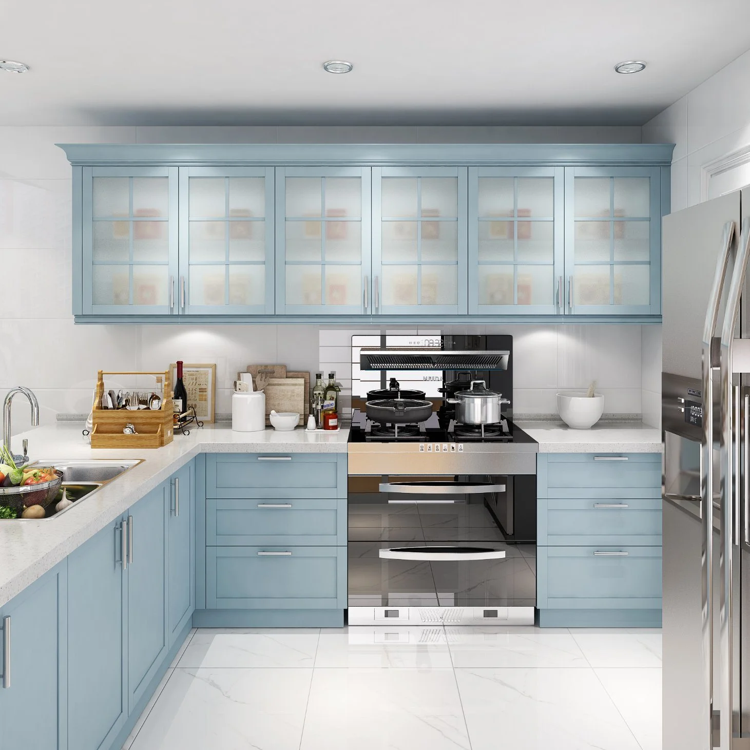 Cozy Kitchen Cabinet Decoration