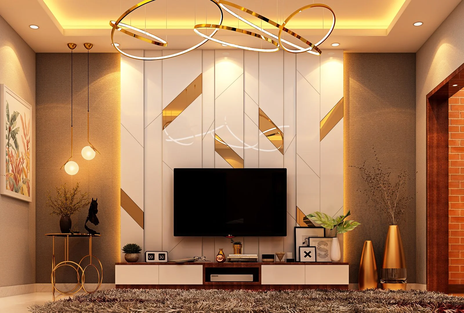 Foreign TV Cabinet Decoration