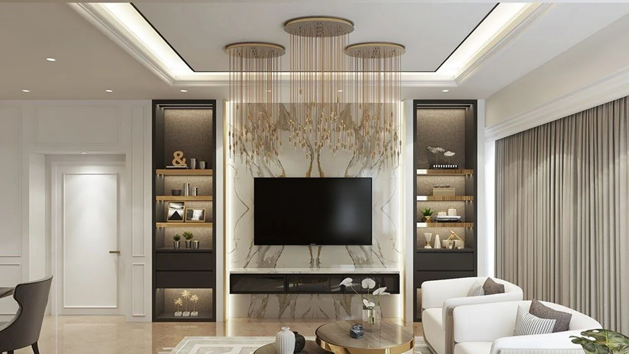 Living Room TV Decoration
