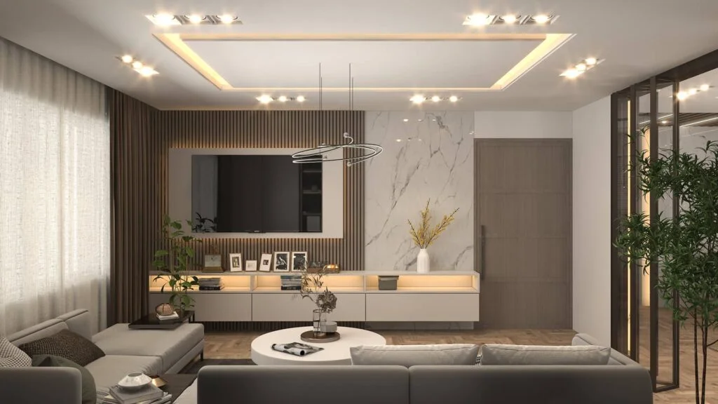 Living Room TV Decoration