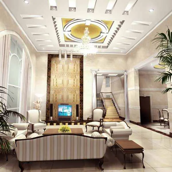 Large Space TV Cabinet Interior