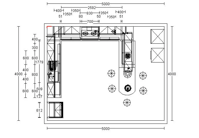 2D Kitchen Design