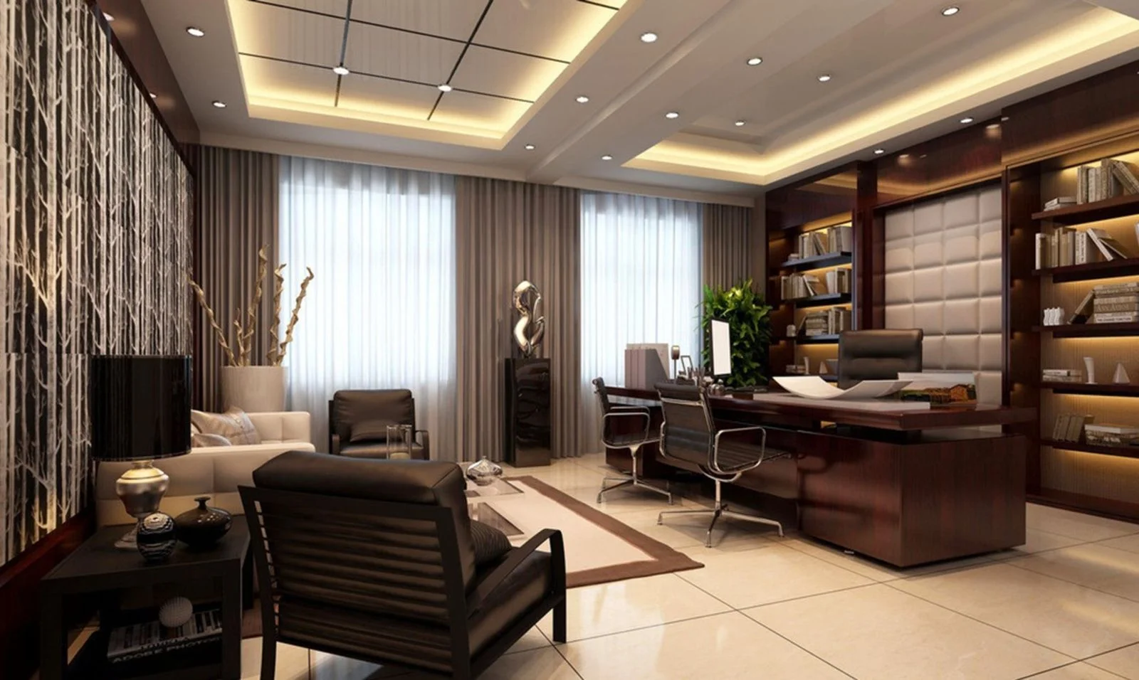 Cozy Office Interior Decoration