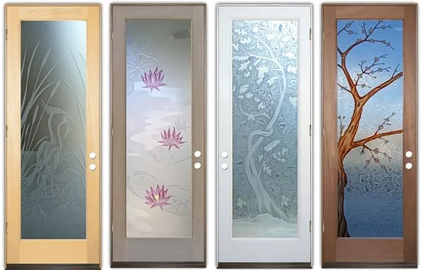 Designed Glass Door