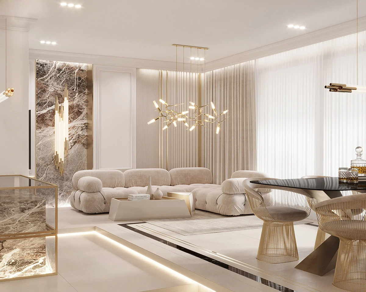 White Sofa Set