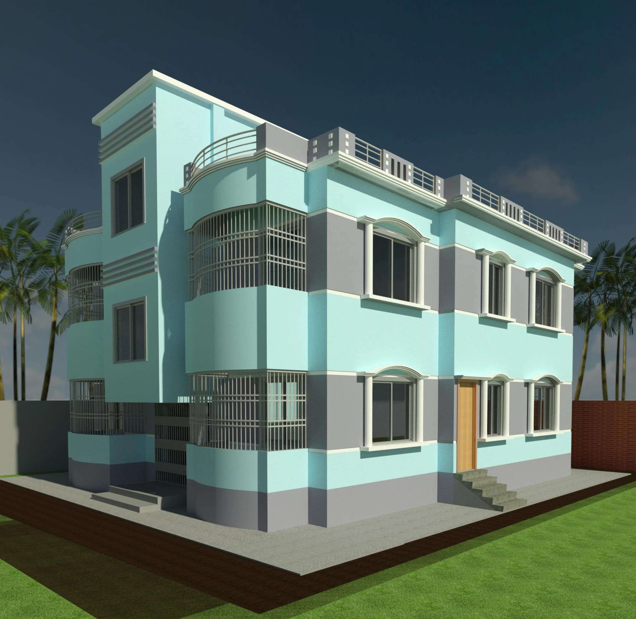 Two Storied Building Design
