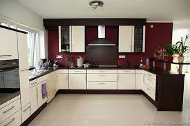 U Shape Cozy Kitchen Cabinet